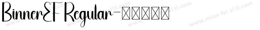 BinnerEF Regular字体转换